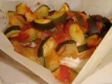 Recette Cabillaud à la provencal (tomates, oignons, courgettes et basilic)