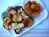 Recette Croûtes au fromage et mirabelles poêlées