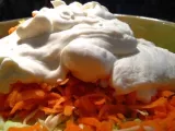 Recette Cole slaw et mayonnaise sans cholestérol : au petit suisse