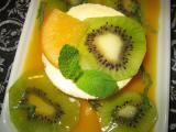 Recette Bavarois à l'orange et carpaccio de kiwis