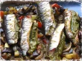 Recette Sardines au pesto sur lit de légumes d'été