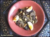 Recette Tajine d'agneau aux pruneaux ( maroc ) et sa version algérienne lham lahlou