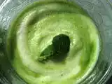 Recette Velouté de petits pois glacé, chantilly à la menthe