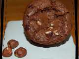 Recette P'tis brownies au nutella et aux noisettes