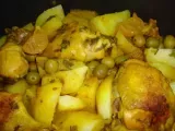 Recette Tajine de poulet aux pommes de terre et citrons confits et abc challenge 2010