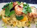 Recette Un couscous original : à la mangue! et avec du poulet...