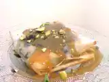 Recette Pastilla au chocolat et aux fruits secs et sa sauce caramel au beurre salé