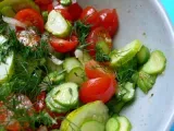Recette Petite salade de cornichons à l'huile de noisette