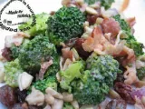 Recette Salade de brocoli aux raisins et graines de tournesol