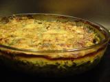 Recette Idee du soir : gratin chou fleur, epinard et jambon