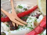 Recette Tapas froides ou chaudes : chipirons, calamars ou supions aux poivrons