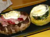 Recette Champignon et artichaut farcis au bacon et chevre