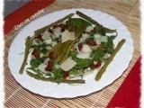 Recette Salade de roquette aux asperges et au parmesan