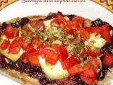 Recette Tartine sucrée-salée figue-chèvre-tomate