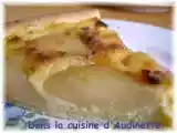 Recette Tarte aux poires et crème amandine