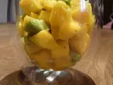 Recette Verrines Mangue-Avocats Poivrées