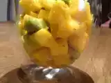 Recette Verrines mangue-avocats poivrées