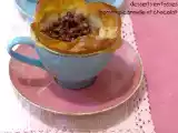 Recette Corolle de feuilles de filo aux pommes, cannelé et chocolat
