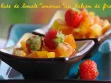 Recette Salade de tomate ananas au balsam de fraise