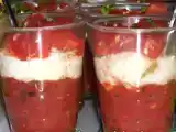 Recette Verrines fraîcheur aux 3 tomates et au chèvre frais
