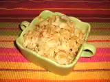 Recette Gratin de pâtes aux poireaux, jambon sec & moutarde