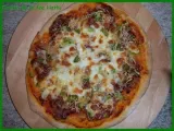 Recette Pizza coppa - poivrons- champignons