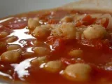 Recette Soupe à la tomate et aux pois chiche