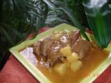 Recette Viande de veau aux ananas/moutarde et pain d'épice