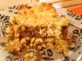 Recette Crumble poire carambar-choco