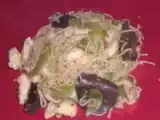 Recette Wok de poulet, haricots coco et nouilles chinoises