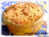 Recette Crumble aux peches