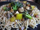 Recette Poêlée de légumes et nouilles chinoises