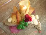 Recette Dacquoise aux noisettes, tuiles bananes et crème pâtissière