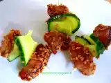 Recette Mini-brochettes de dinde au sésame