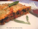 Recette Lasagnes au caviar d'aubergine et aux poivrons rouges grillés