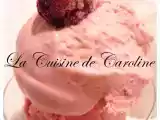 Recette Glace à la framboise et au mascarpone.