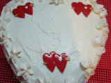 Recette Gâteau rouge st-valentin