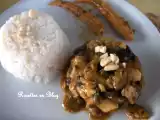 Recette Porc thai aux mini epis de mais, courgette et aubergine