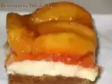 Recette Carrés aux pêches et au mascarpone