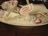 Recette Wraps jambon- saint môret et dès de tomates