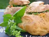 Recette Gougères farcies au cabillaud et petits légumes