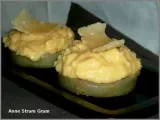Recette Brouillade d'oeufs au parmesan sur fond d'artichaut