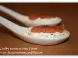 Recette Cuillères saumon et crème d'aneth