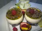 Recette Panna cotta citron, framboises, fruits de la passion!!!!