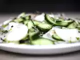 Recette Salade de concombre, radis noir et pousses de brocolis