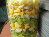 Recette Une salade de fruit dans un vase, bel effet de présentation