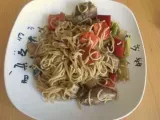 Recette Nouilles chinoises sautées aux légumes et boeuf