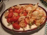 Recette Minis brochettes de crevettes aux litchis ou aux tomates raisins