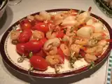 Recette Minis brochettes de crevettes aux litchis ou aux tomates raisins