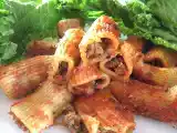 Recette Rigatonis farcis à la viande et à la saucisse